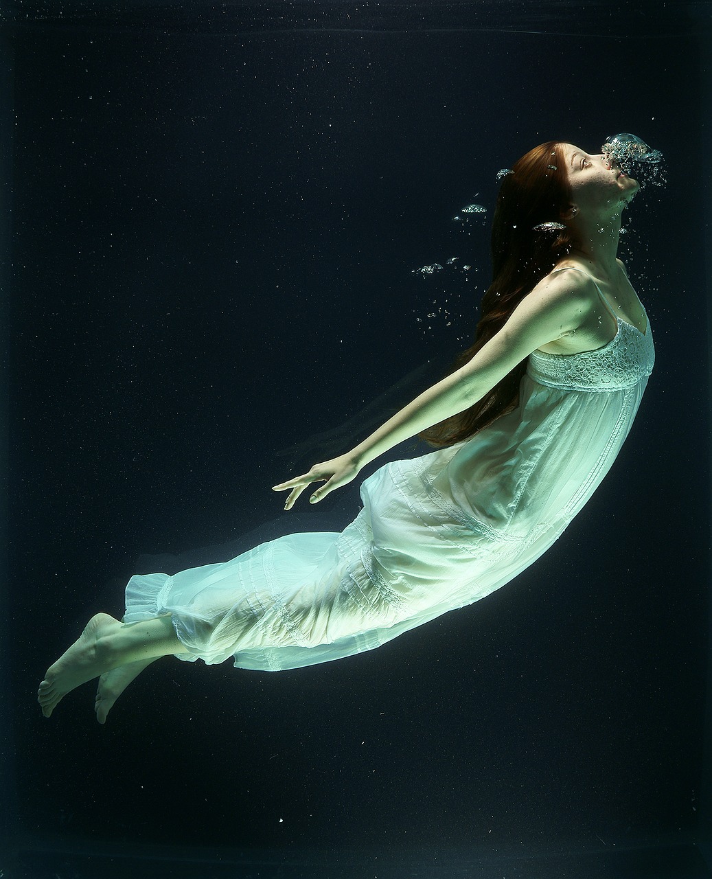 under water fashion woman free photo