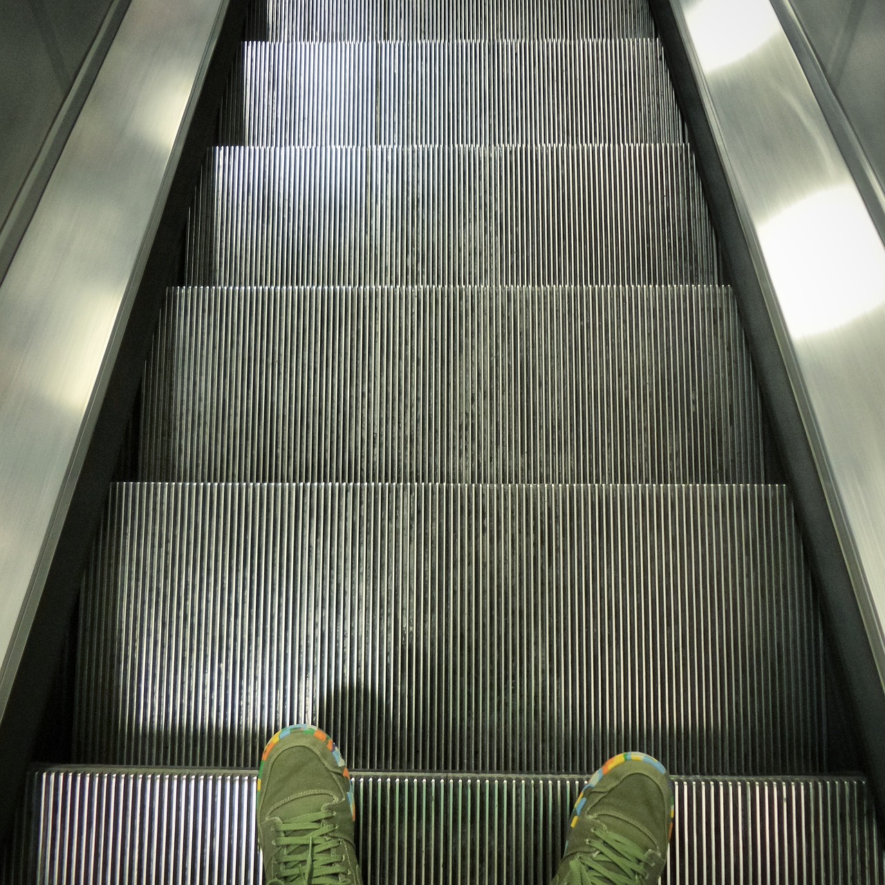 underground escalator subway free photo
