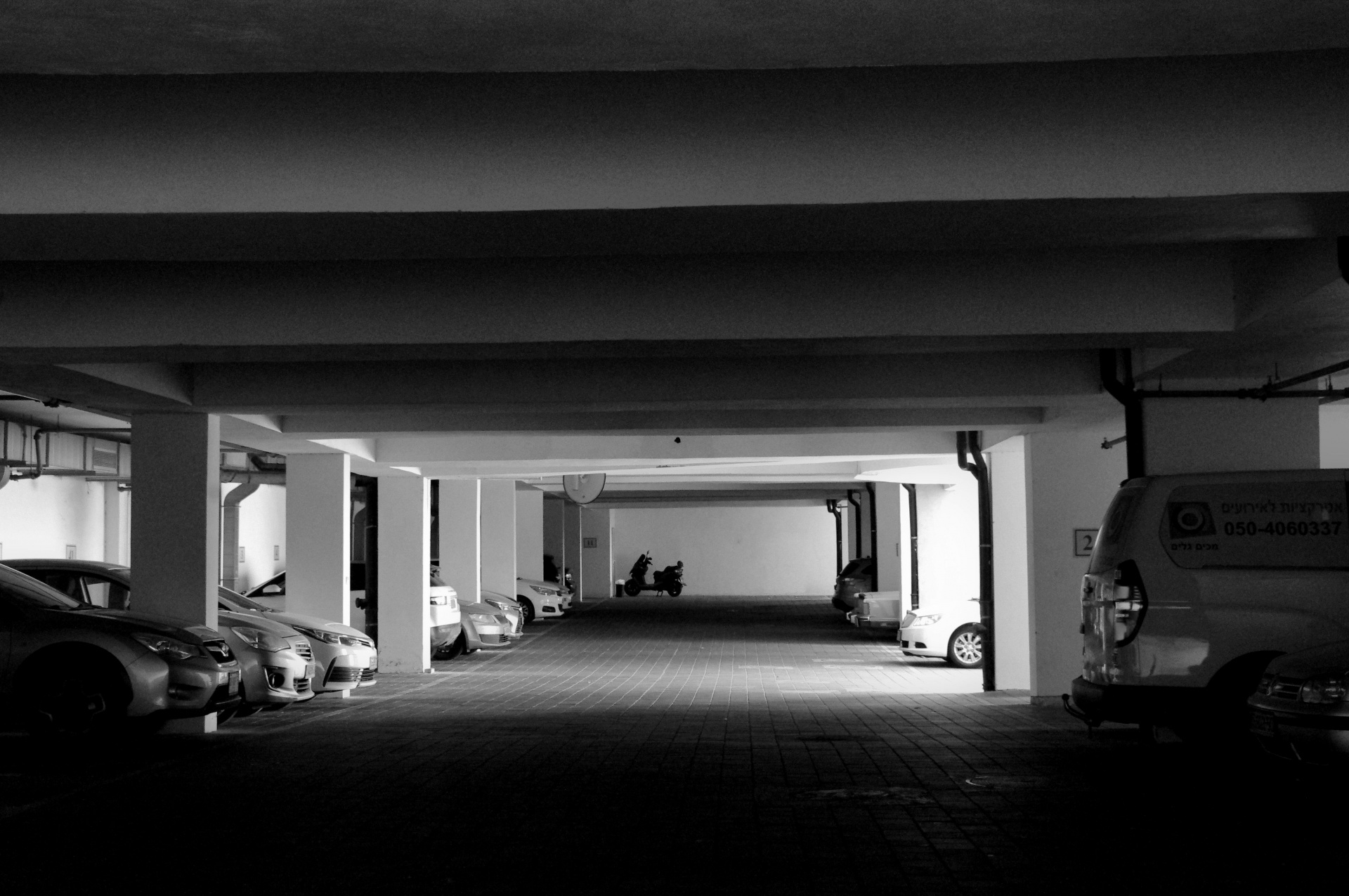 underground parking lot free photo