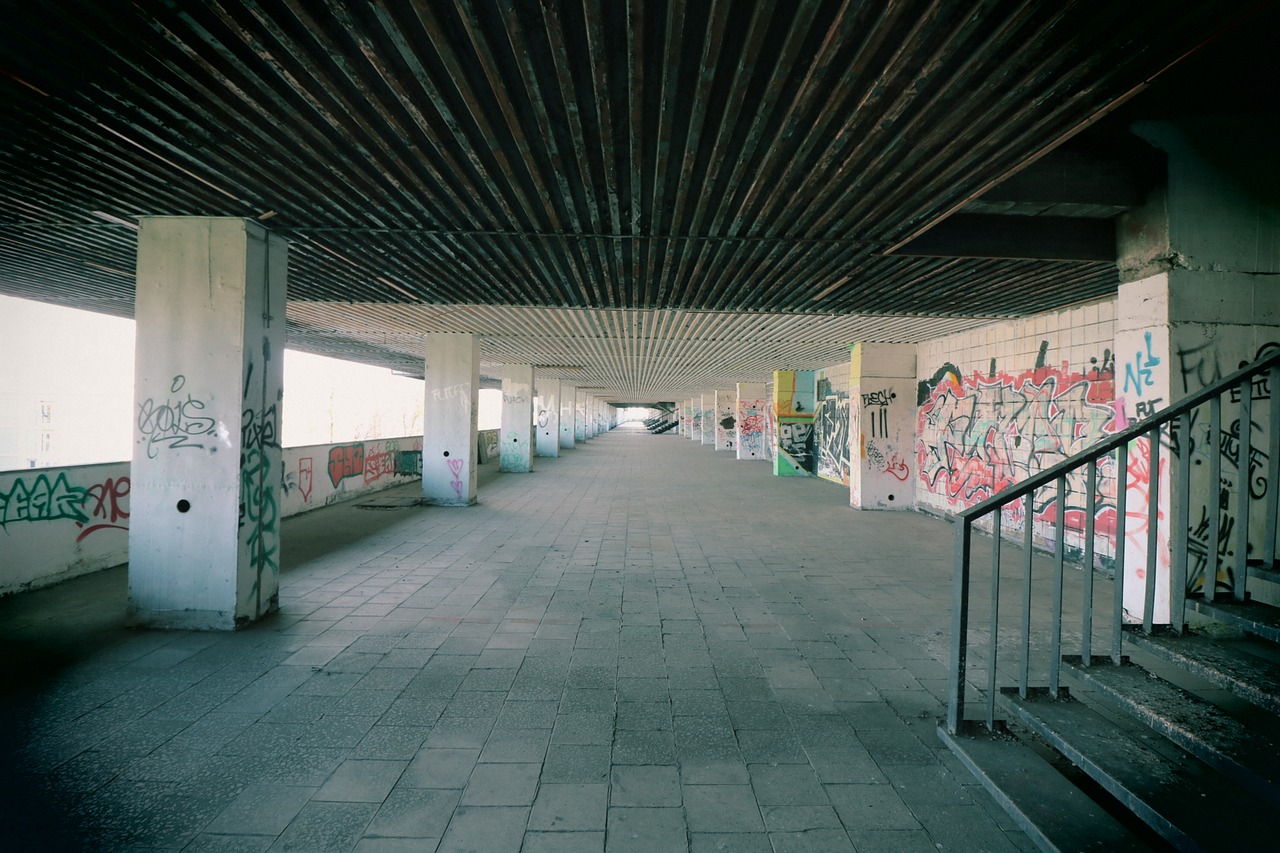 underpass stadium leave free photo