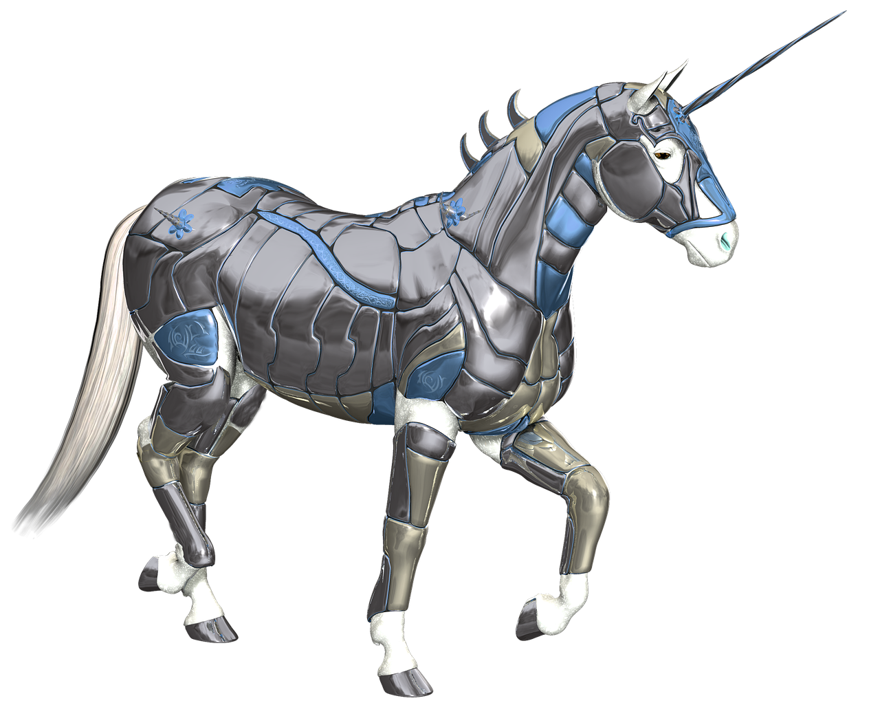 unicorn armor fantasy free photo