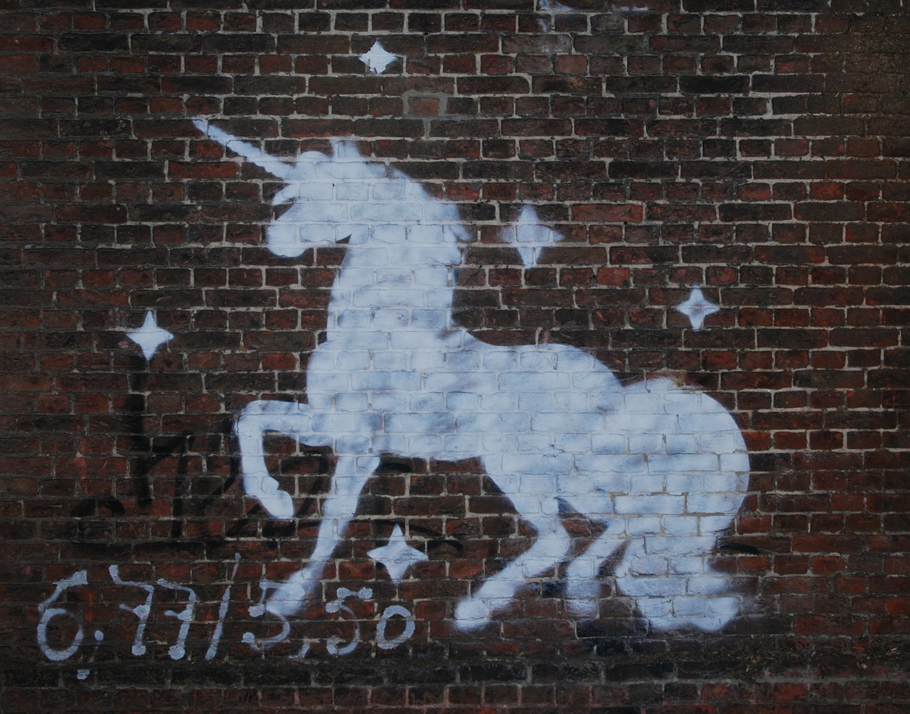 unicorn drawing graffiti free photo