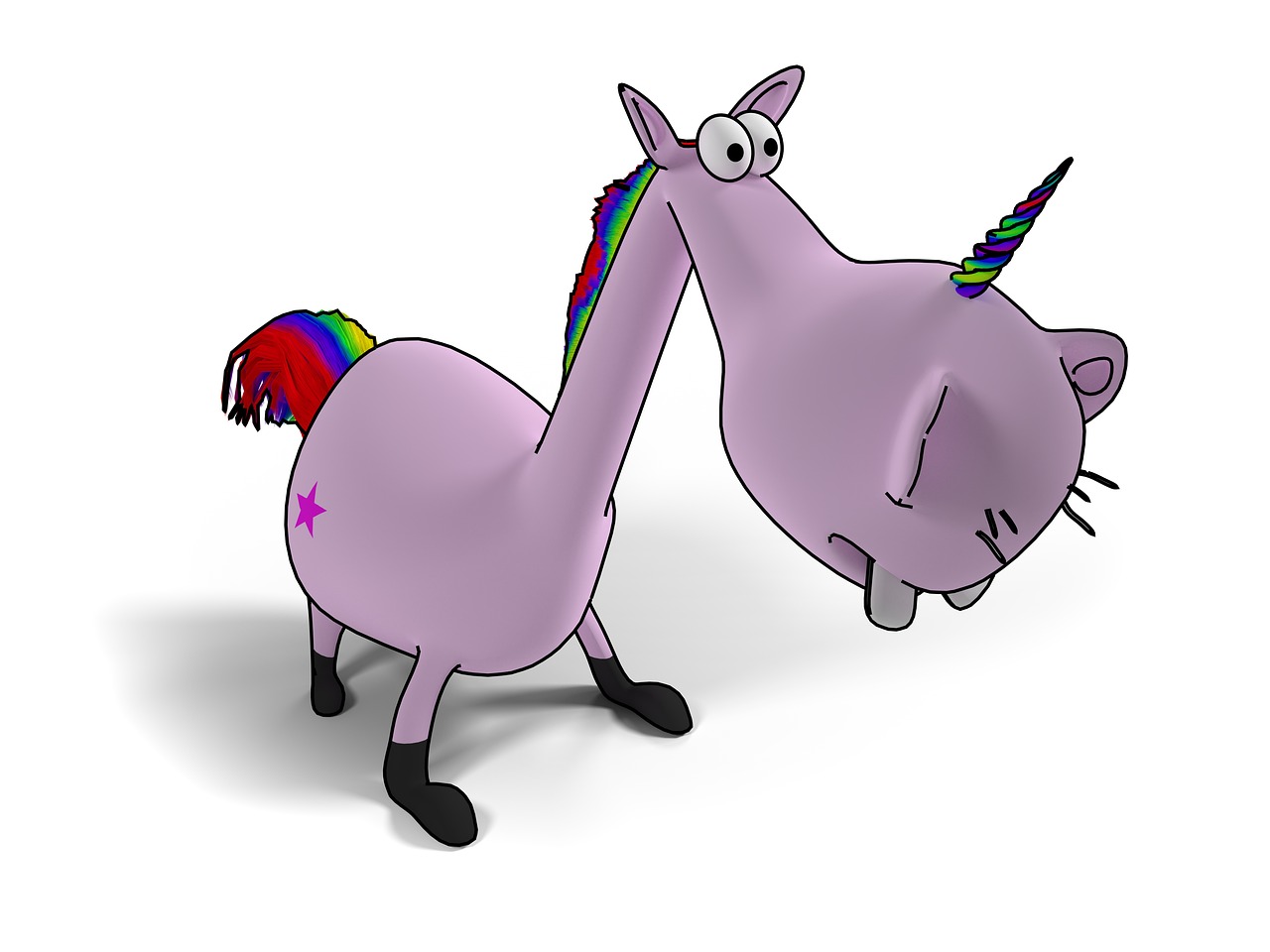 unicorn  drawing  color free photo