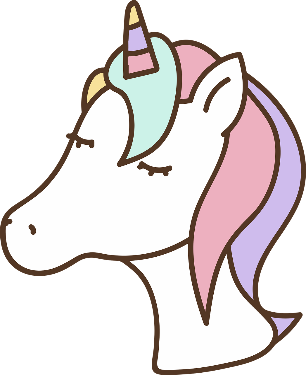 unicorn  cute  Free vector graphics free photo