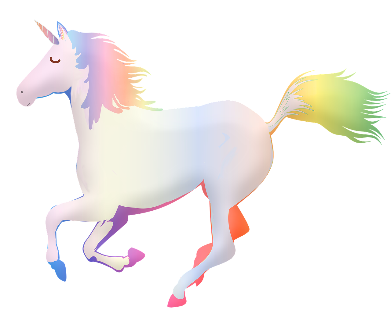 unicorn  rainbow  colorful free photo