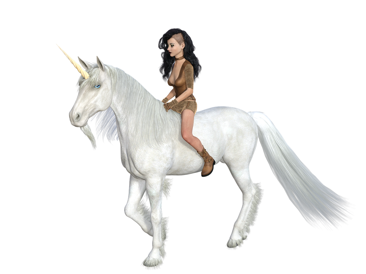 unicorn  elf  horse free photo