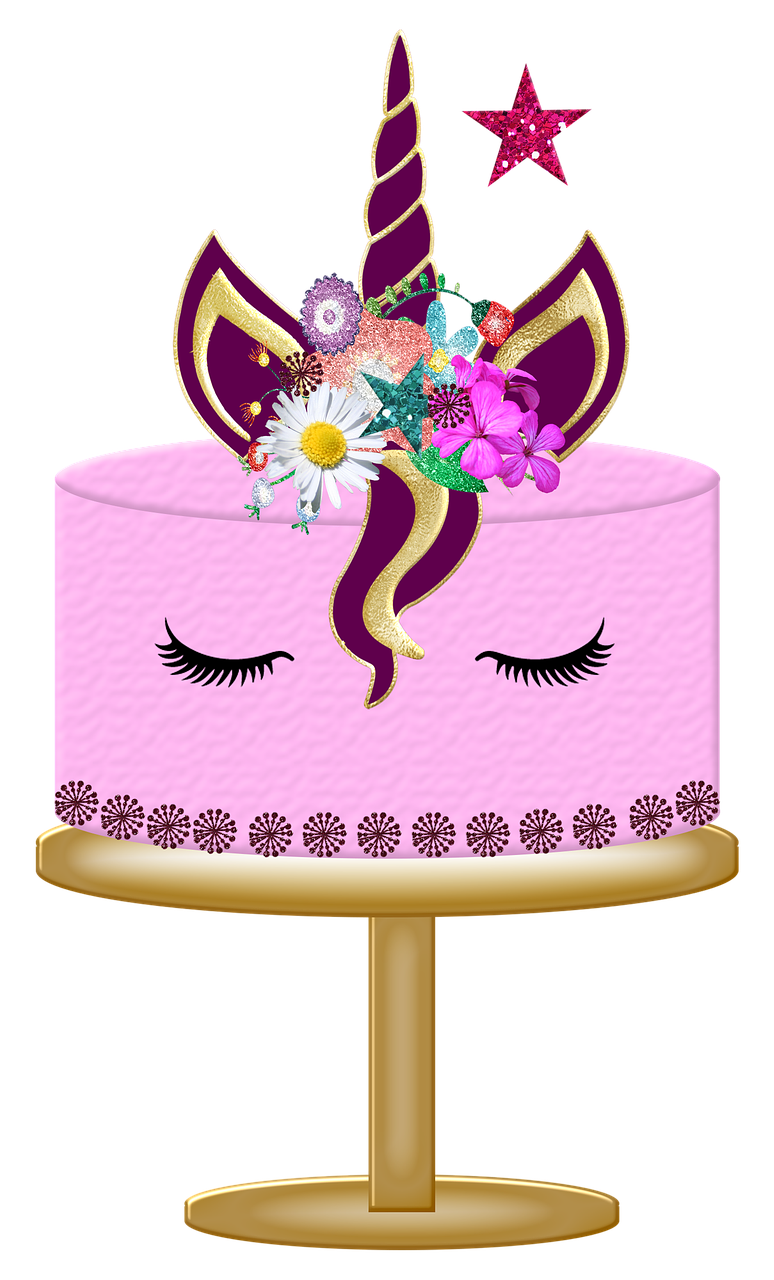 unicorn cake  pink  unicorn free photo
