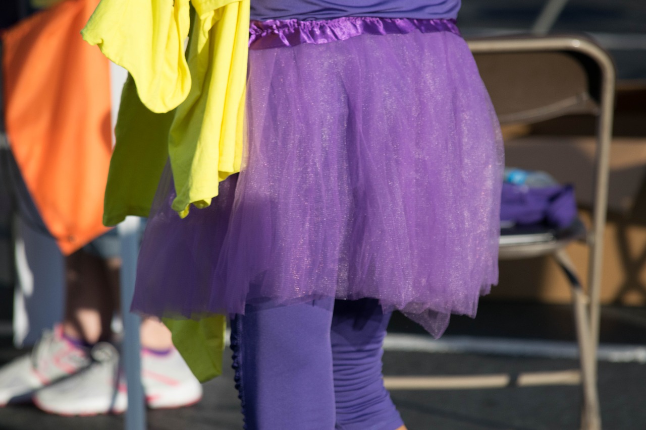 skirt purple chiffon free photo