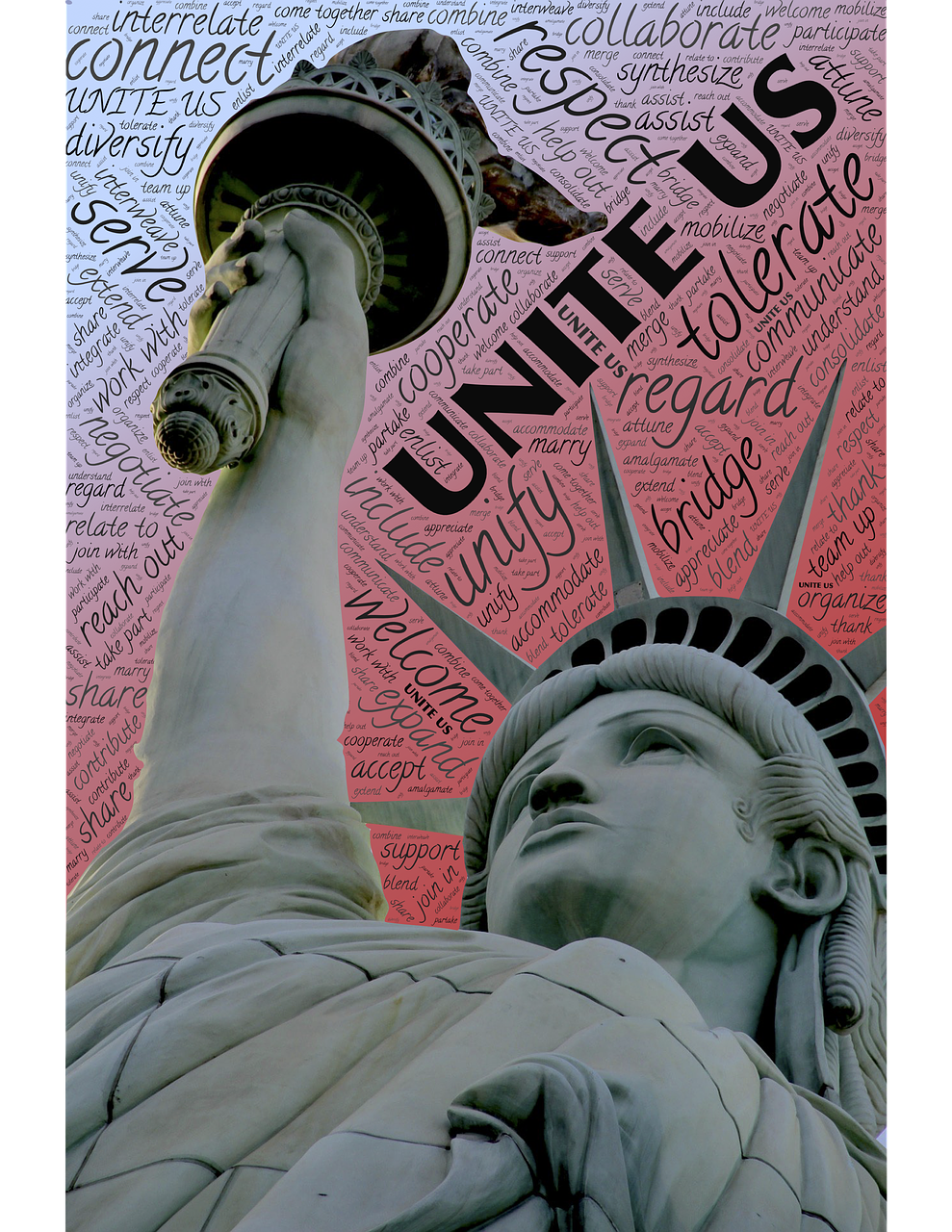 unite us statue free photo