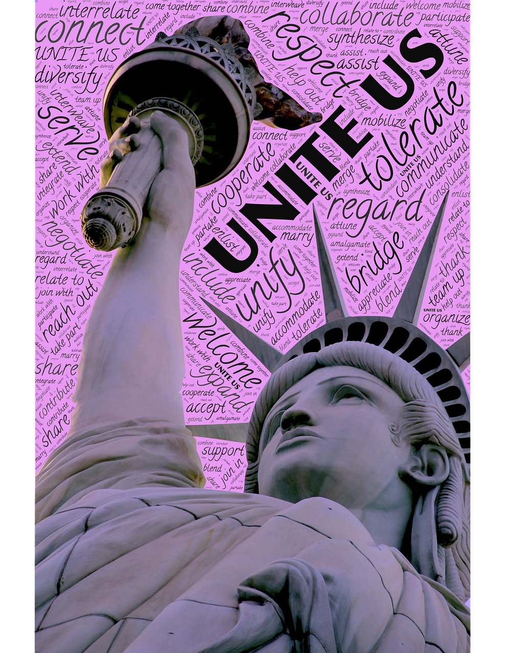 unite us statue free photo
