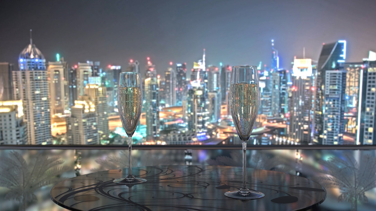 united arab emirates dubai champagne free photo