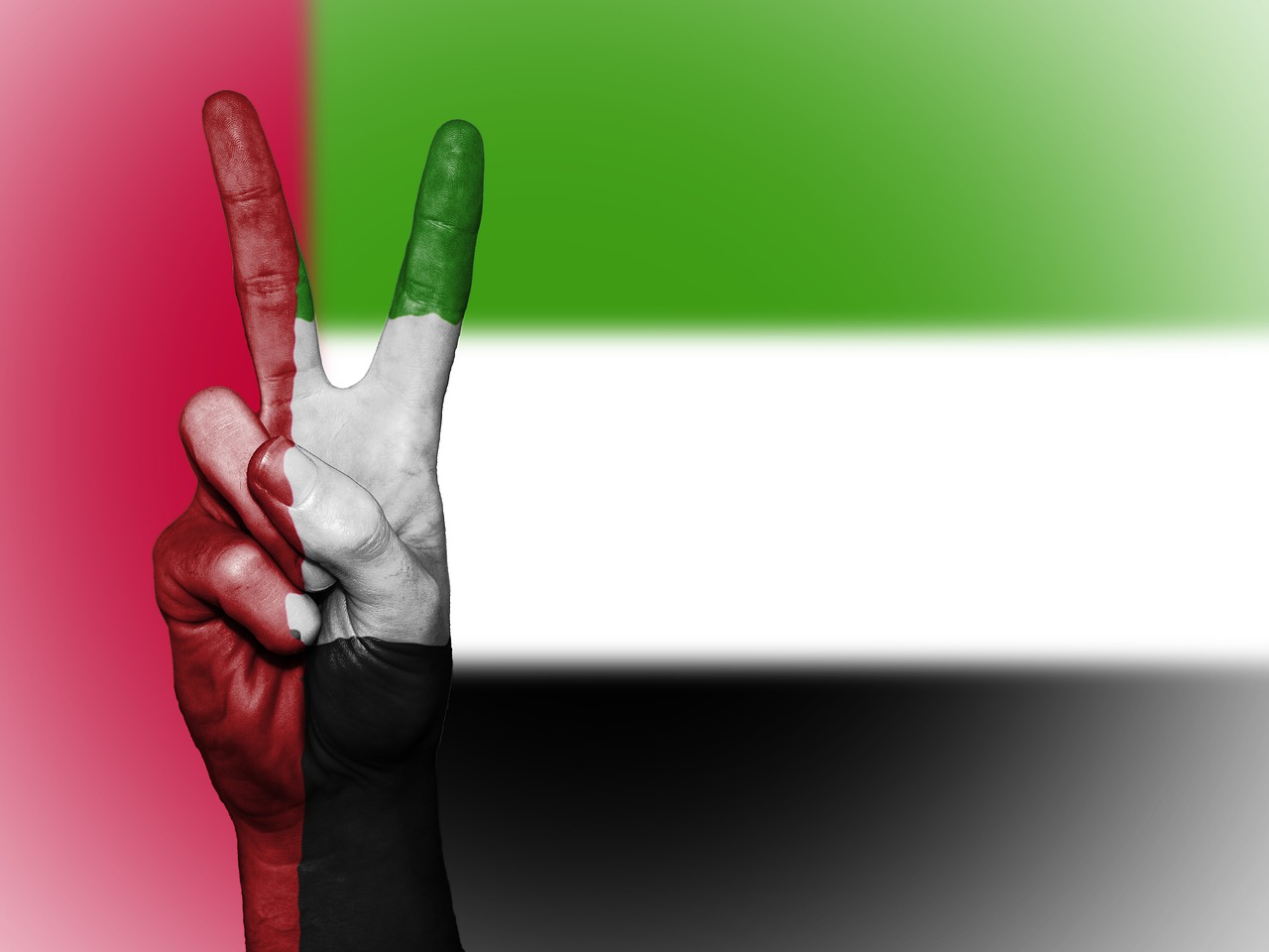 united arab emirates peace hand free photo