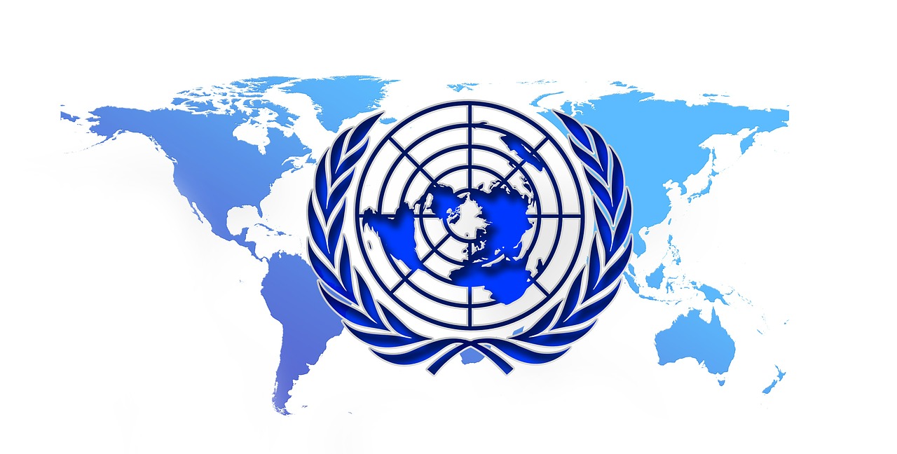 united nations blue logo free photo