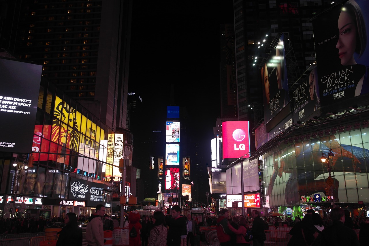 united states new york times square free photo