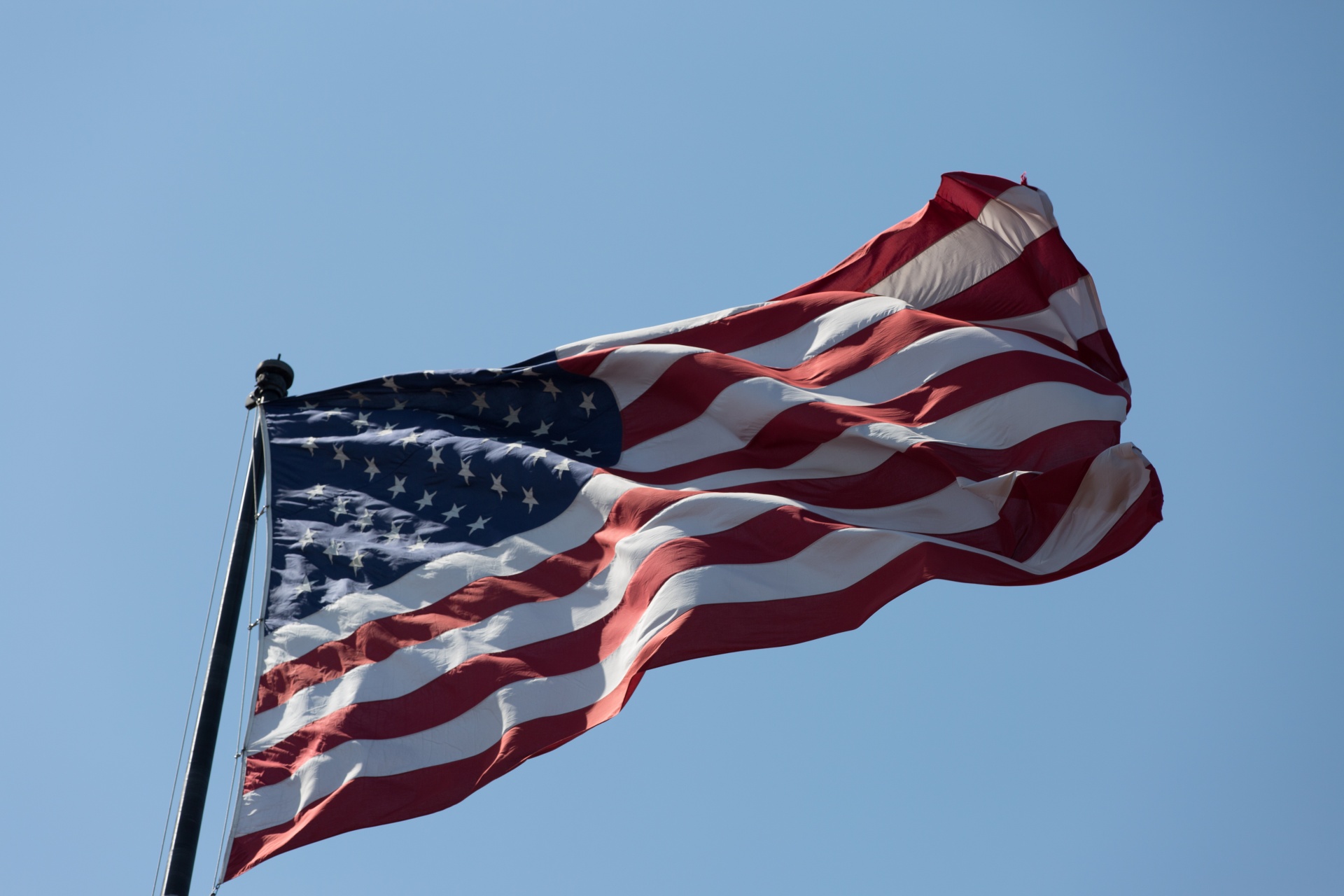 american flag blue bright free photo