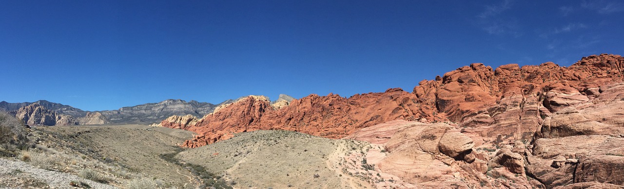 united states tourism blue sky red rock canyon free photo