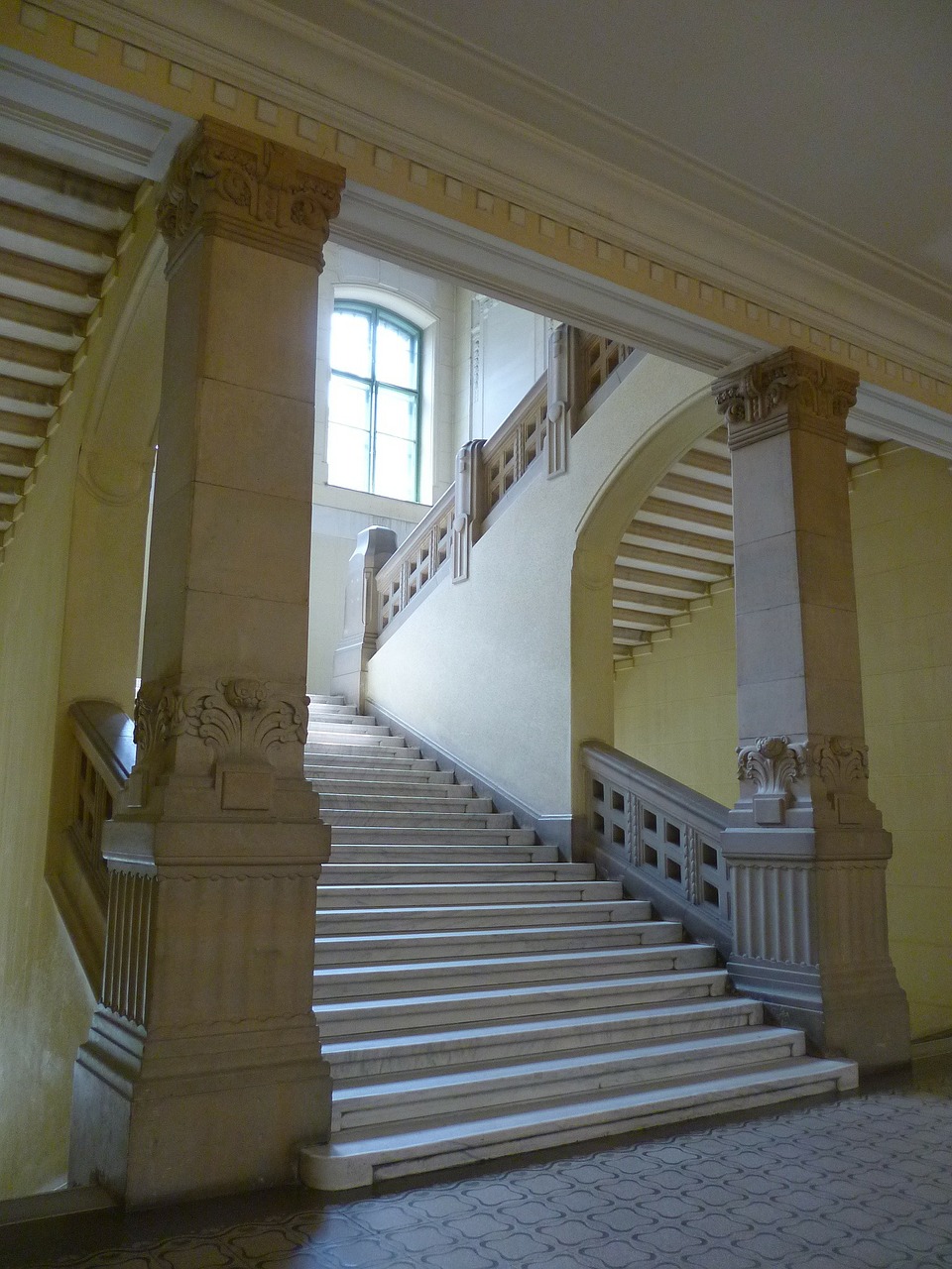 university stair staircase free photo
