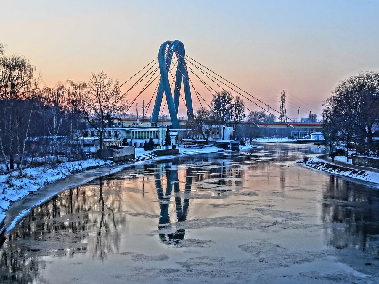 university bridge bydgoszcz poland free photo