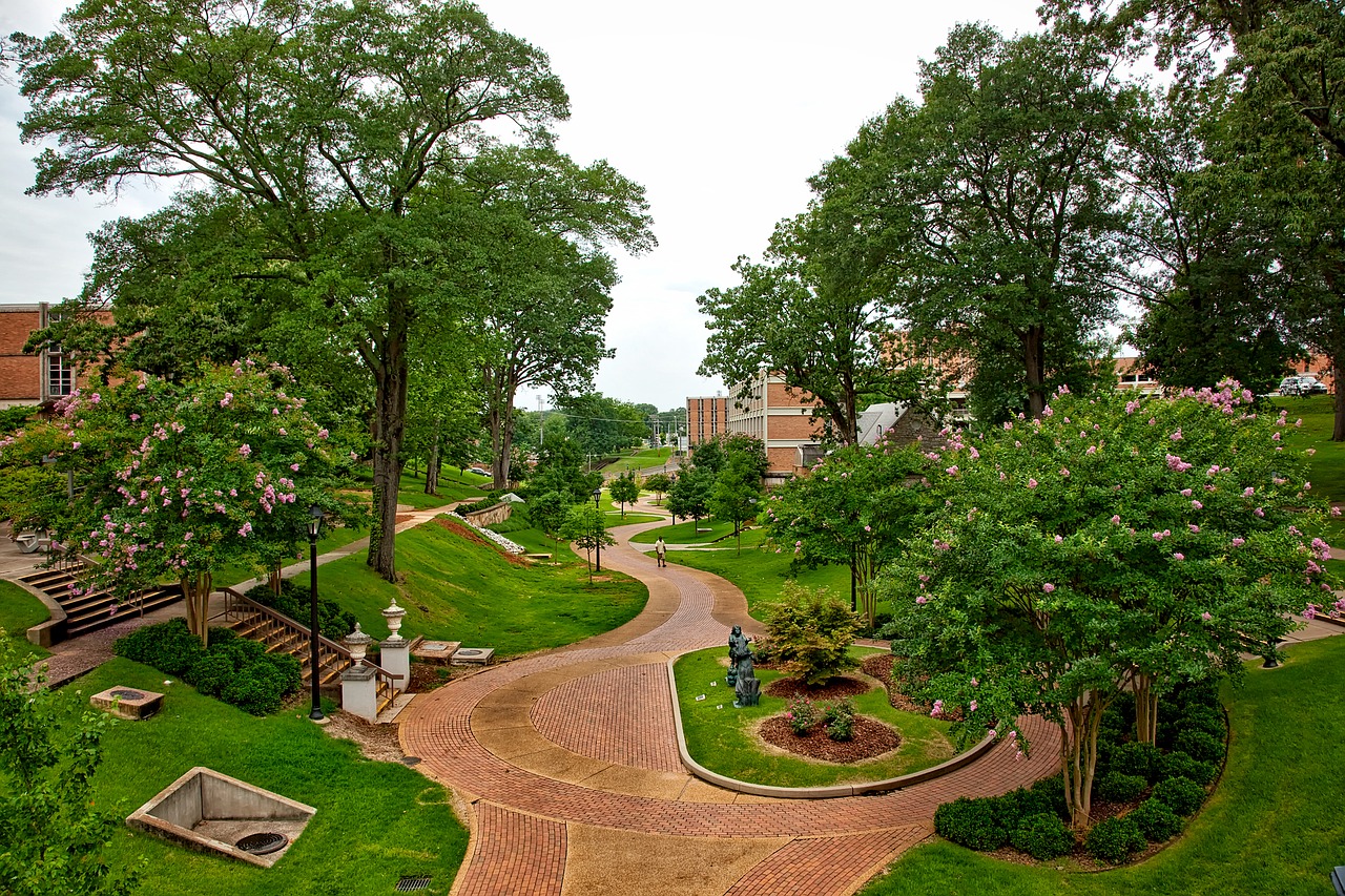 university of north alabama florence landscape free photo