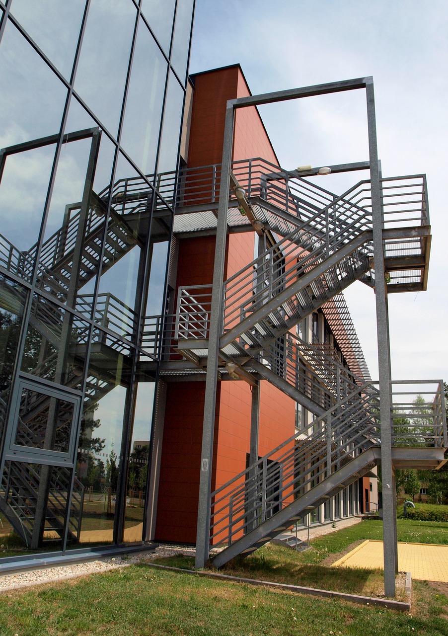 university of south bohemia stairs building free photo