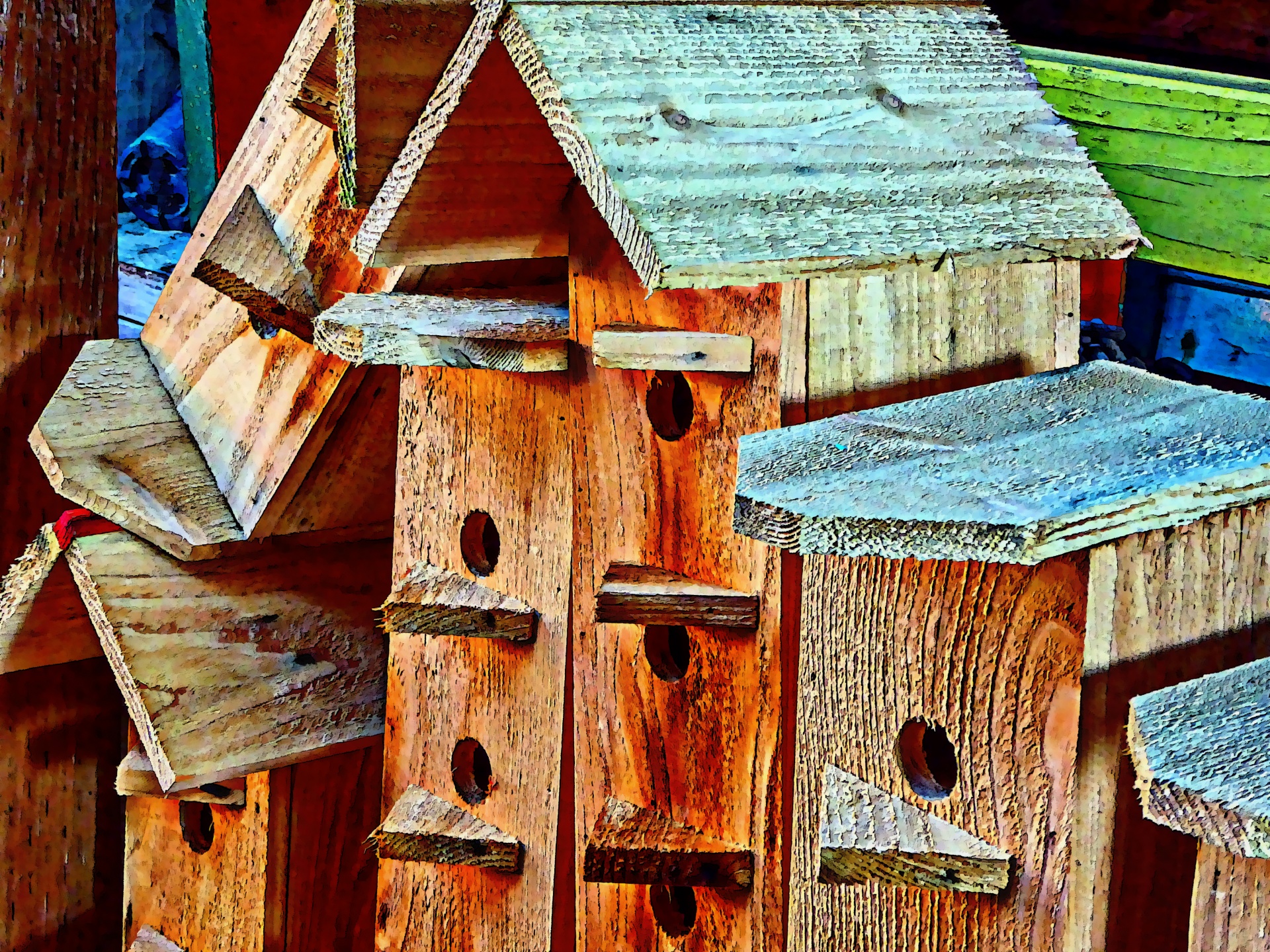 bird houses bird house birdhouse free photo