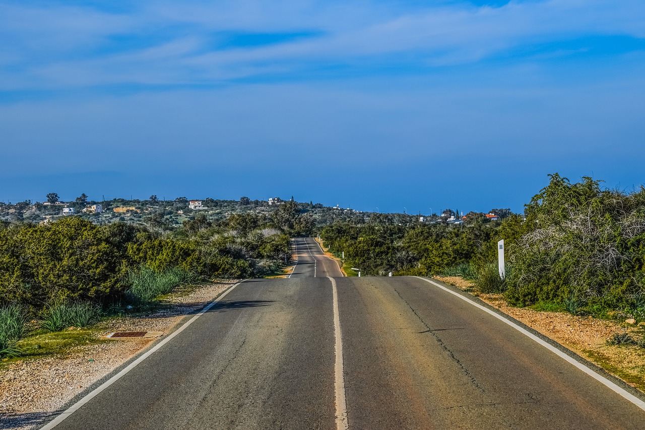 up and down road asphalt free photo