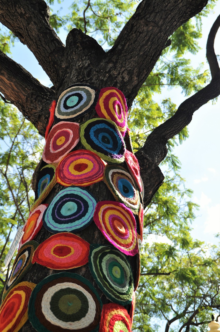 upcycling tree crochet free photo