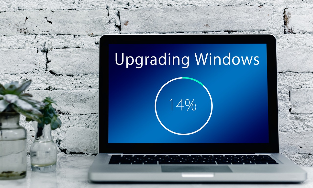 upgrade  windows  laptop free photo