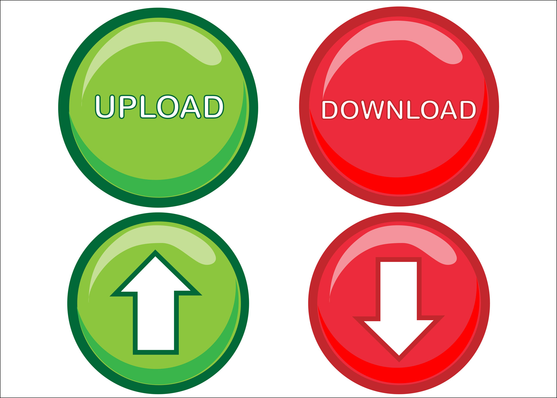 upload download button free photo
