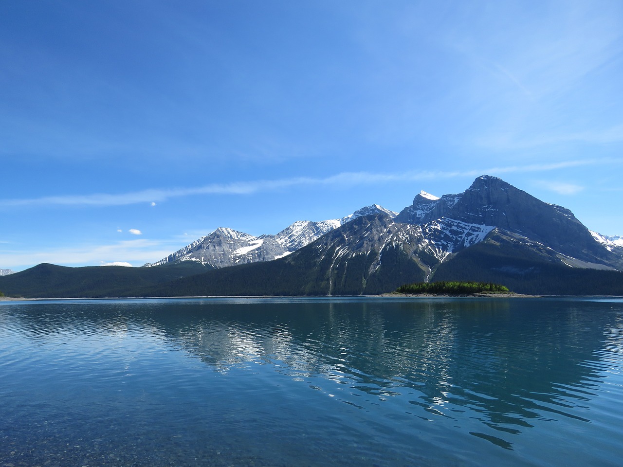 upper kananaskis lake rocky mountains alberta free photo