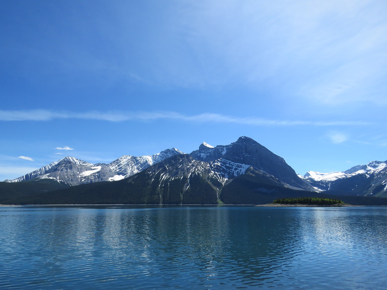 upper kananaskis lake rocky mountains alberta free photo