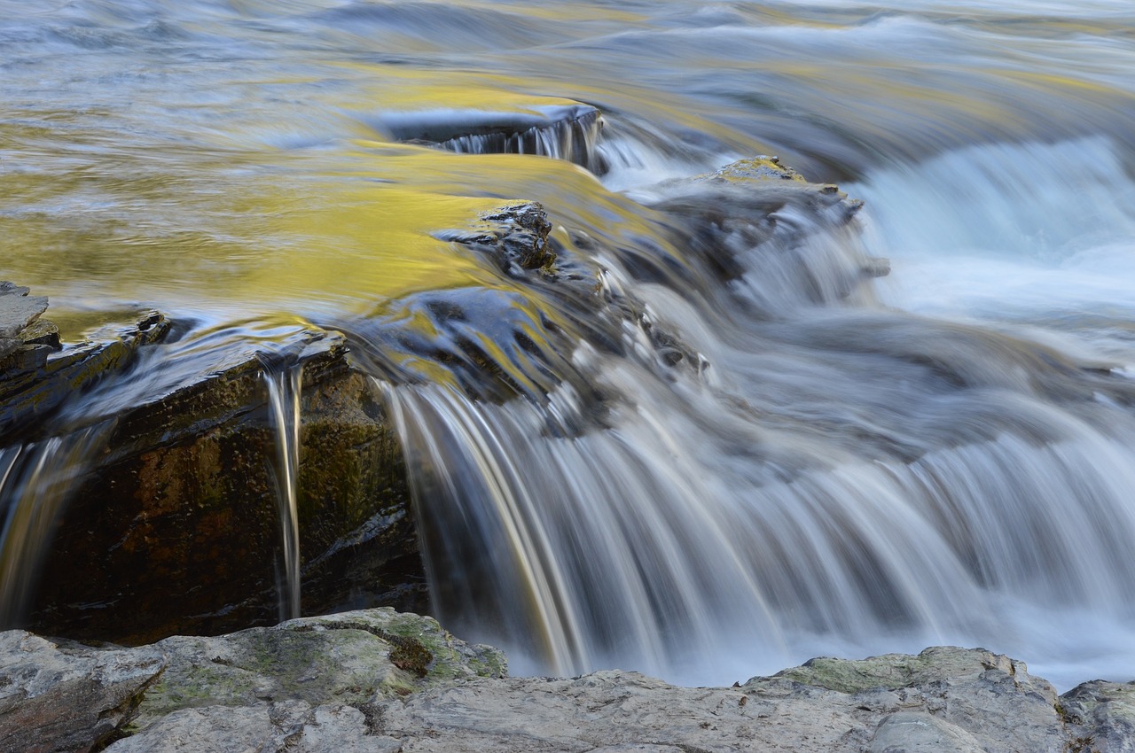 upper mcdonald creek flowing water free photo