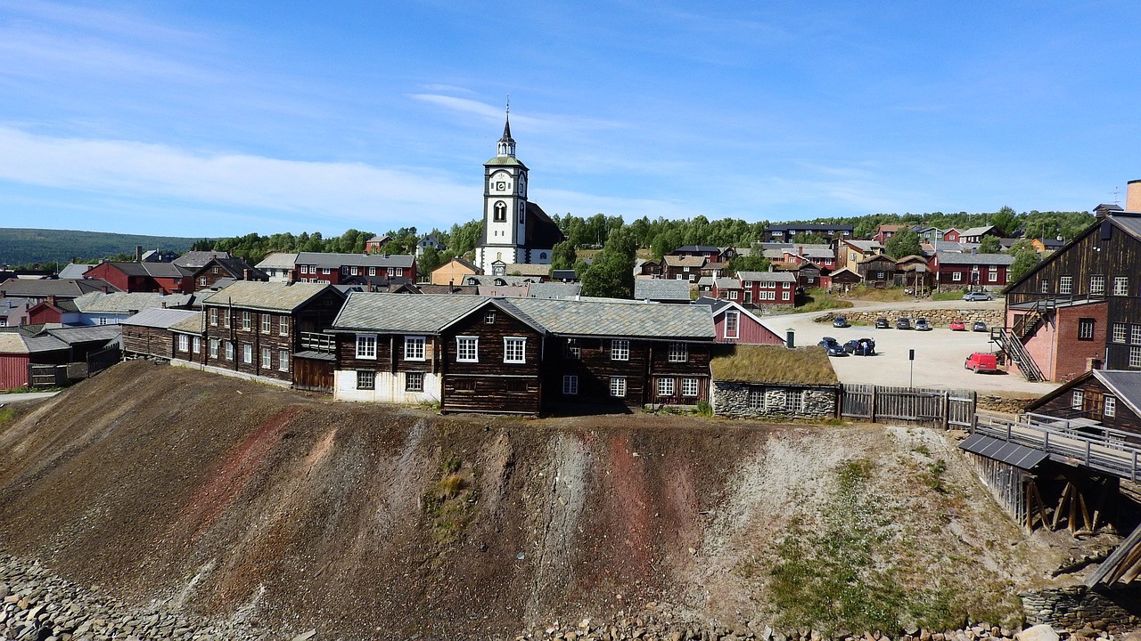 upper town mining historical houses free photo