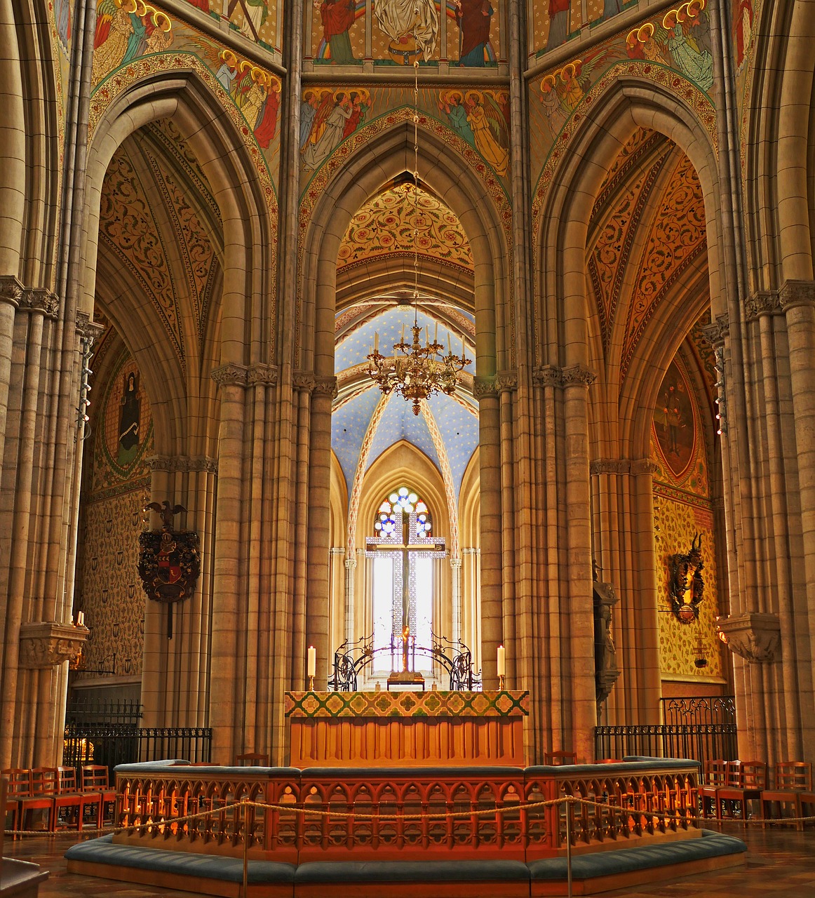 Uppsala cathedral,sanctuary,the coronation church,main church,bishop ...