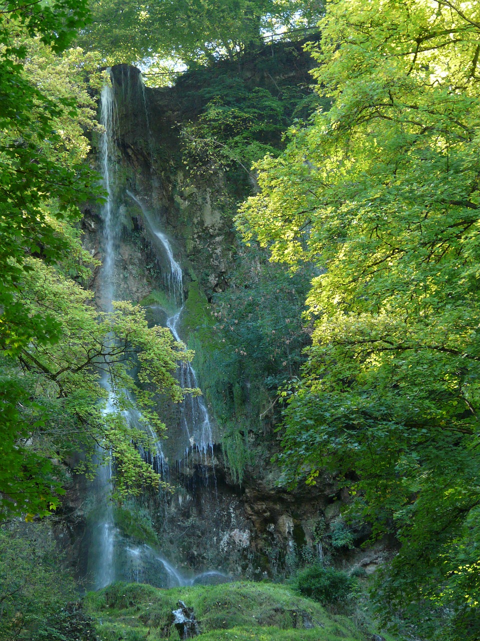 urach waterfall waterfall swabian alb free photo