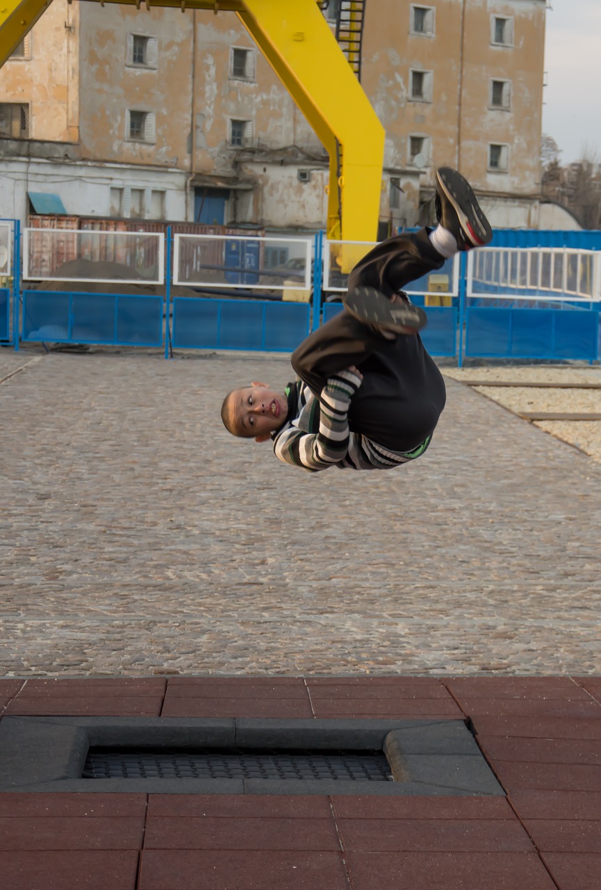 urban jumps kids free photo