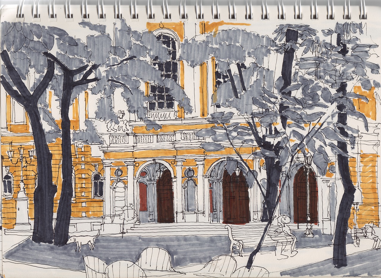 urban  sketch  odessa free photo