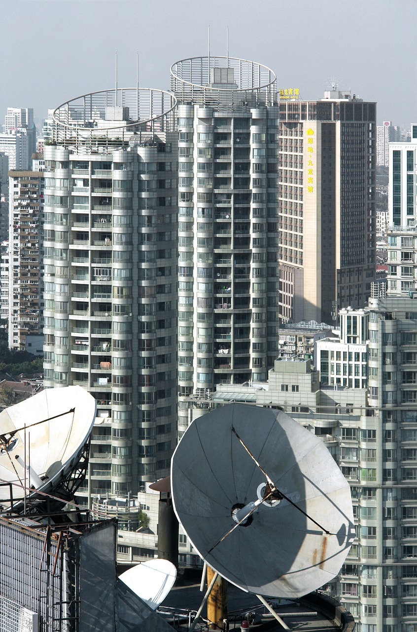 urban landscape satellite shanghai free photo