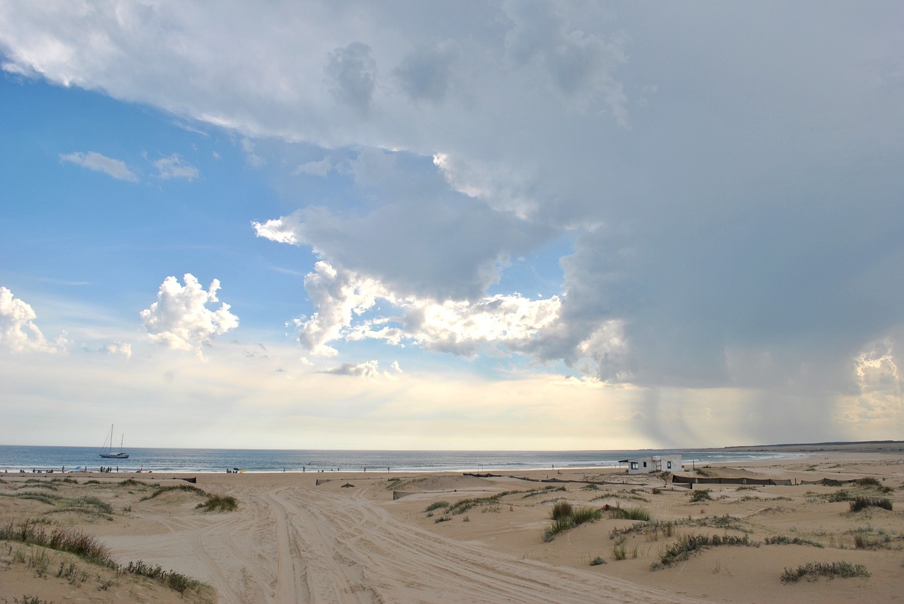 uruguay beach clouds free photo