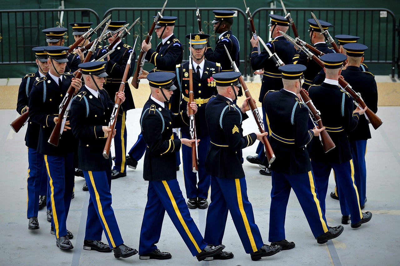 Download Free Photo Of Us Army Drill Team rifle Performance exhibition 