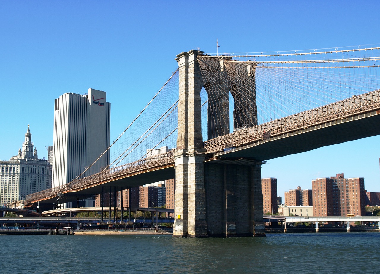 brooklyn bridge manhattan new york free photo