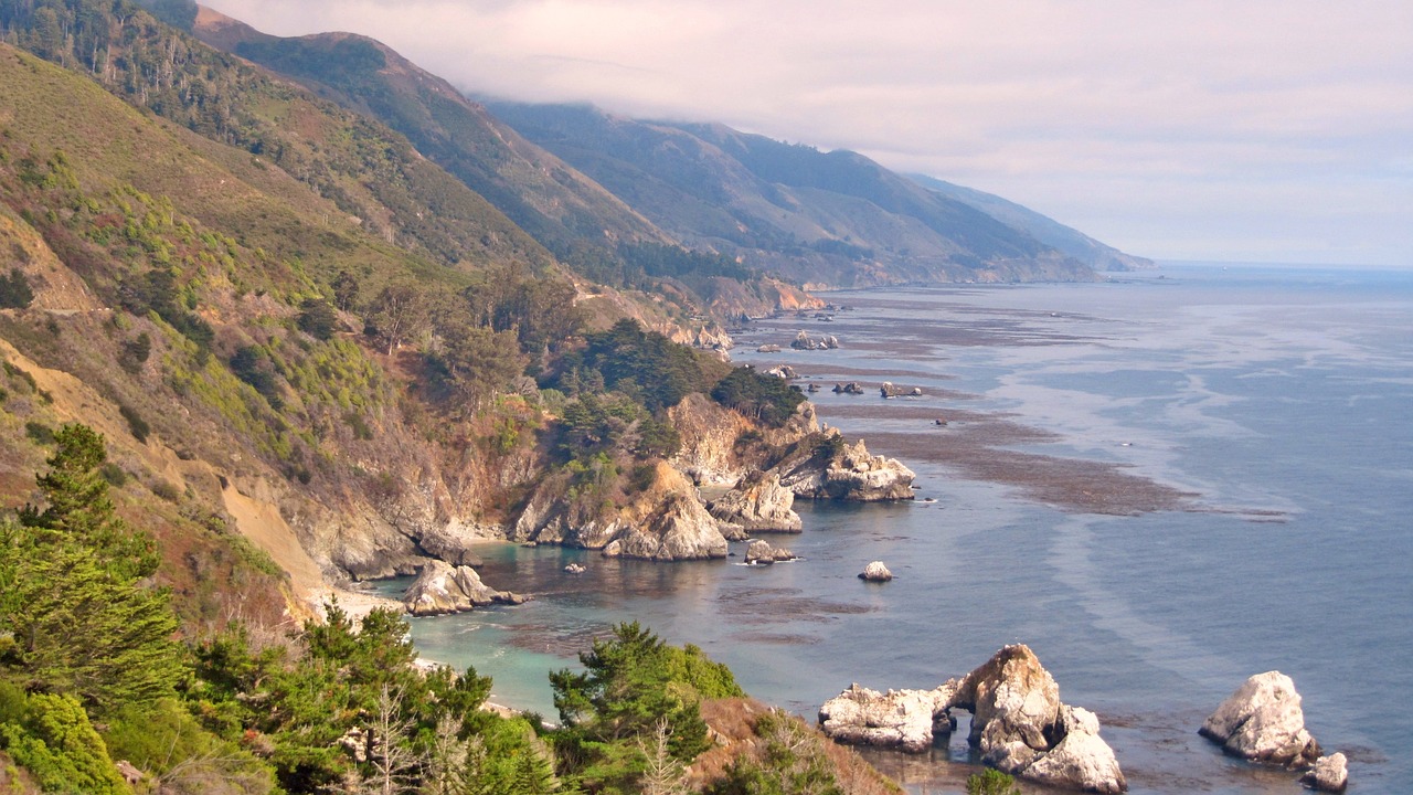 usa highway 101 landscape free photo