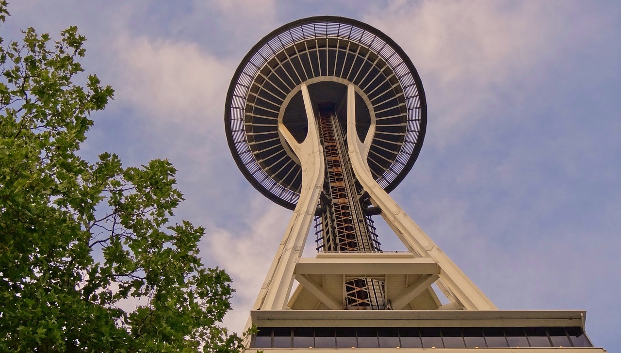 tv tower seattle usa free photo