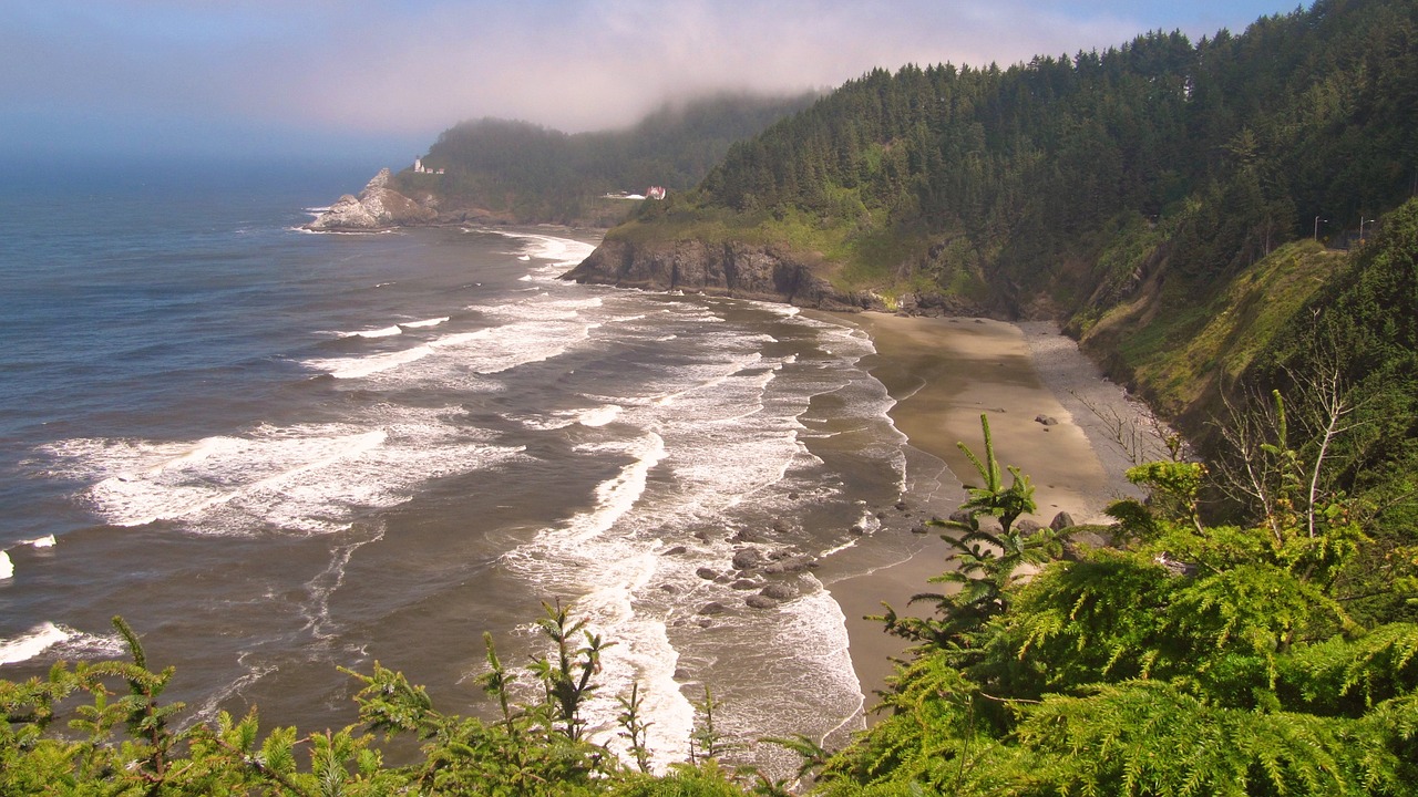 usa waldport ocean free photo