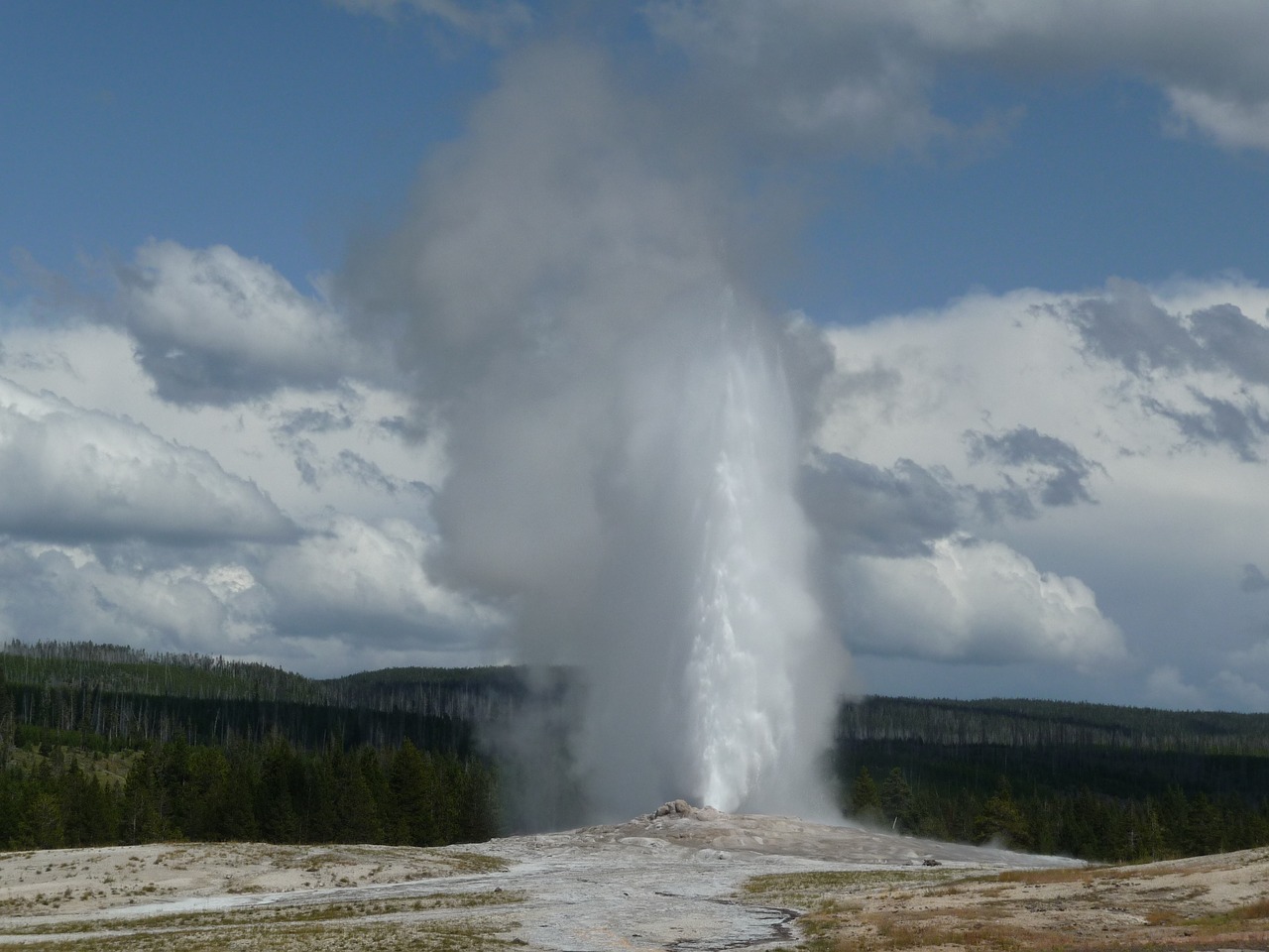 usa wyoming yellowstone national park free photo