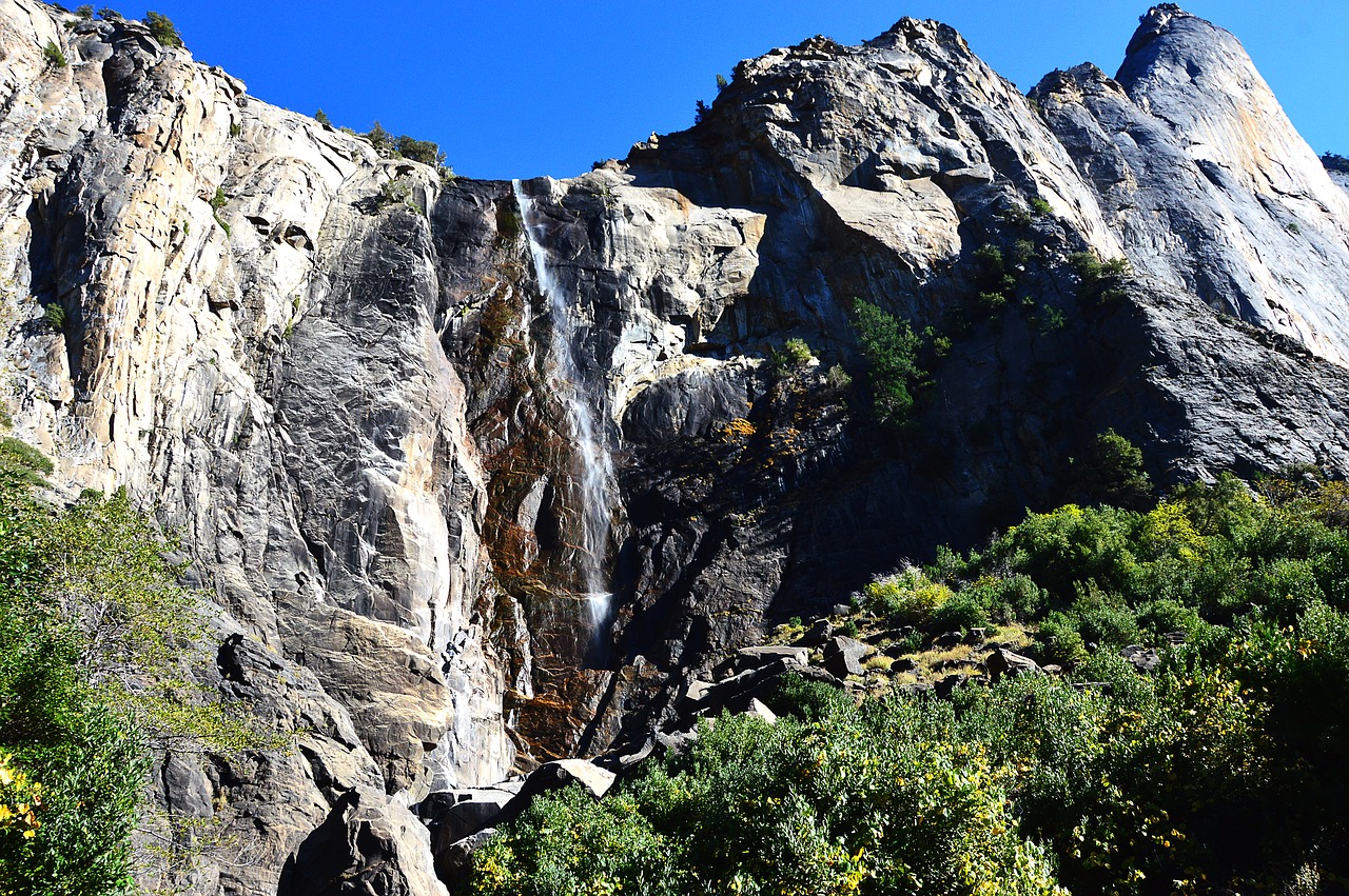 usa mountains waterfall free photo