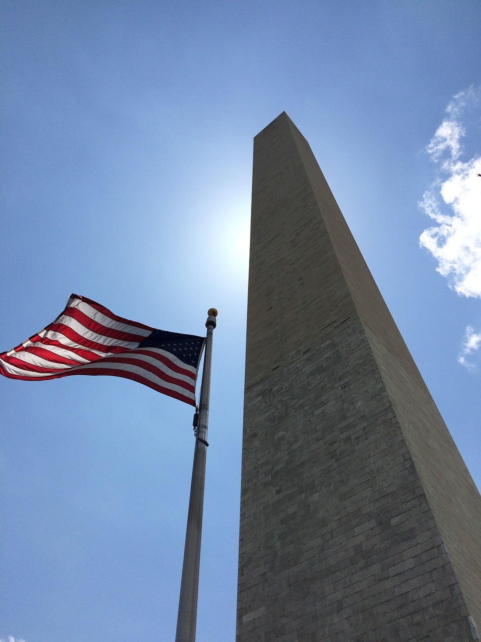 usa flag monument free photo