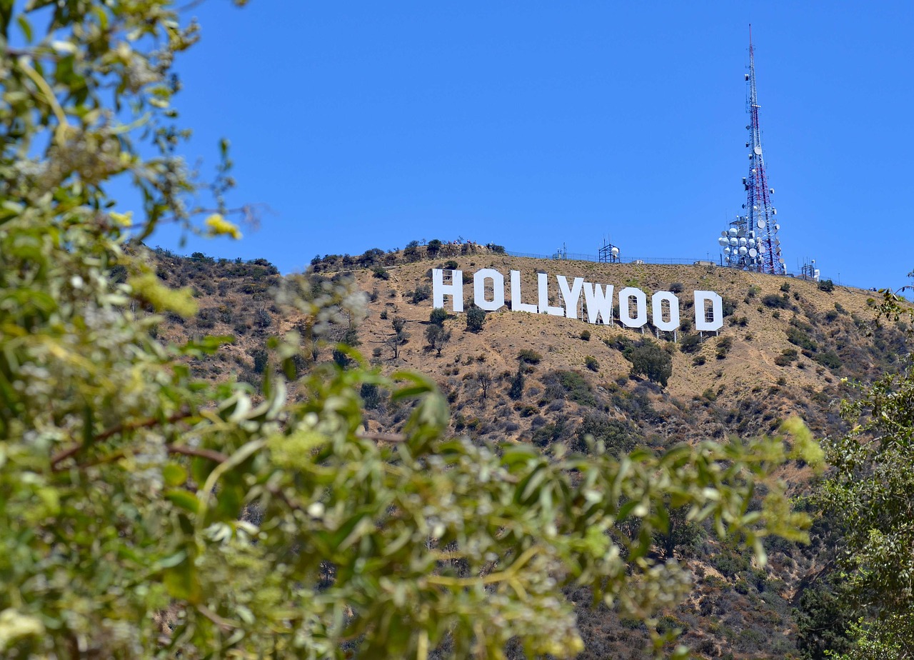 usa los angeles hollywood sign free photo