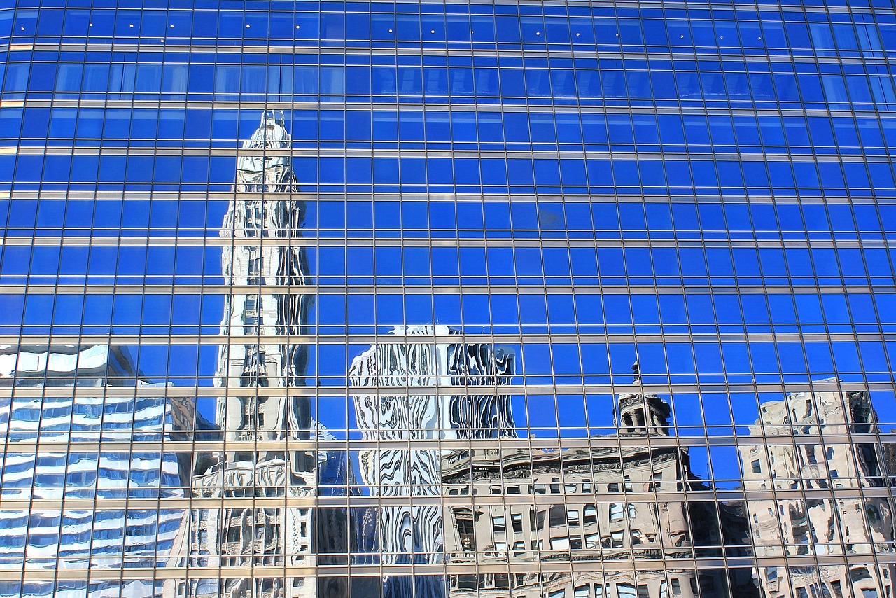 usa chicago reflection free photo