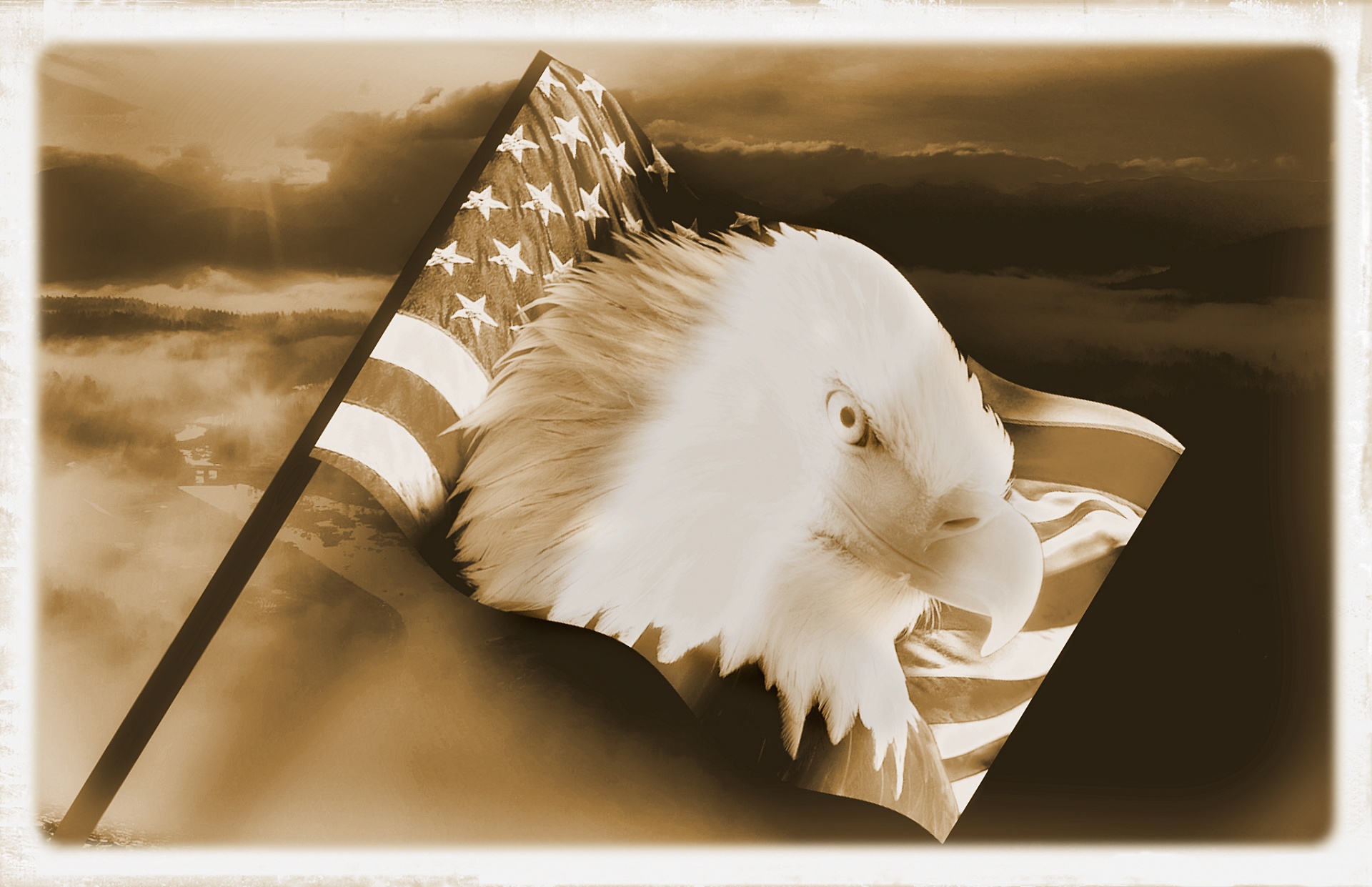 usa flag banner free photo